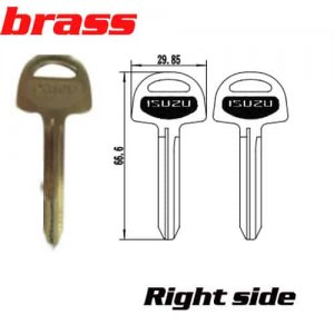 Y-624 Brass Car key Blanks For Isuzu