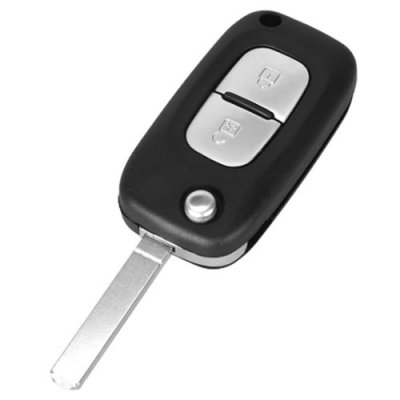 REN-10 Folding Remote Keyless Car Key Case for Renault 2 B