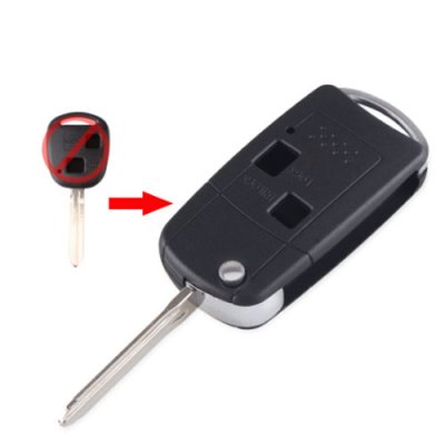 TOY-29 Modified Key Shell Fob 2 Buttons For Toyota Camry