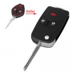 MIT-16 3 Button Car Remote Key Case Flip Folding for Mitsubishi