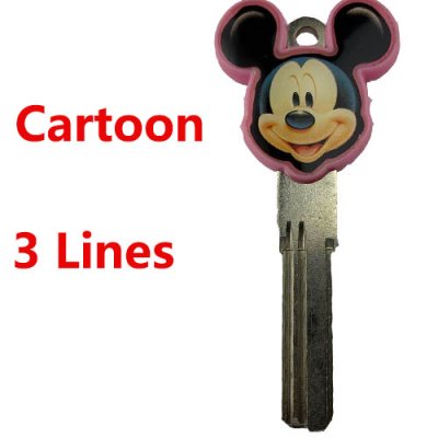 CA-01 3 Line Cartoon House key blanks suppliers