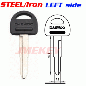 P-496 steel Iron Car key Blanks for Daewoo LEFT side