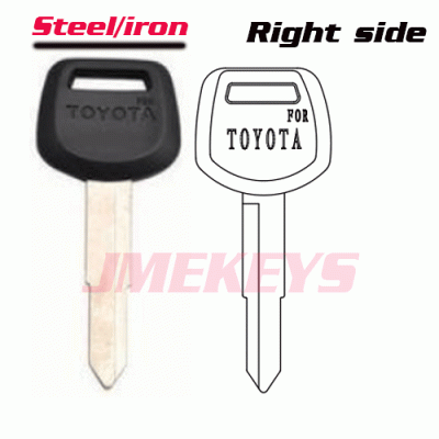 P-054 replacement Steel iron Toyota blank keys 1 side Right side