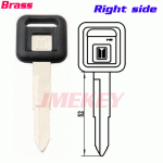 P-367 Replacement Brass pick up Truck KEY BLANKS Right side