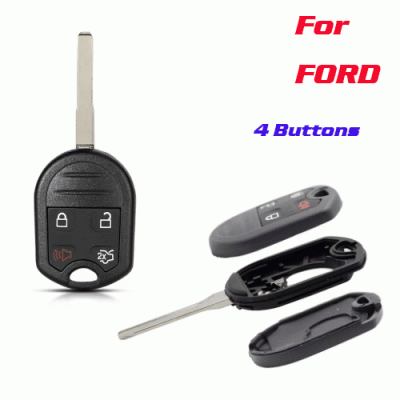 A-080 Remote Car Key Shell For Ford Edge 4 Buttons