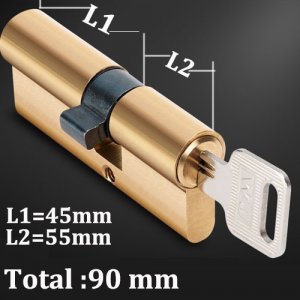 Lock-56 brass Length L1 45mm L2 45 mm House Lock Cylinder