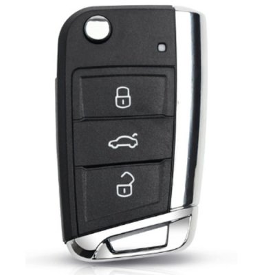 VW-08 3 Buttons Car Key Shell Case Fob For VW Volkswagen