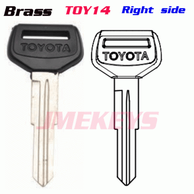 P-100 Replacement brass key Blanks for toyota TOY24 RIGHT SIDE