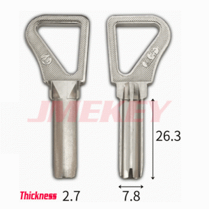 P-549 Brass U Key Blanks Wholesale Length26.3MM