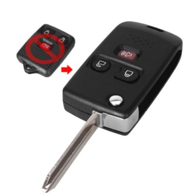 For-10 Car Remote Flip Key Shell Fob For 2001-2011 Ford