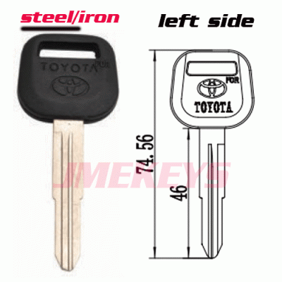 P-062 replacement steel Iron Toyota car key blanks left side