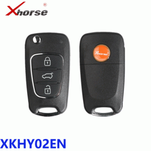 XKHY02EN Wire Remote Key For Hyundai Flip 3 Buttons