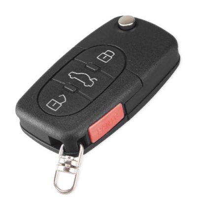 Au-06 3 + PANIC Buttons car key shell For audi