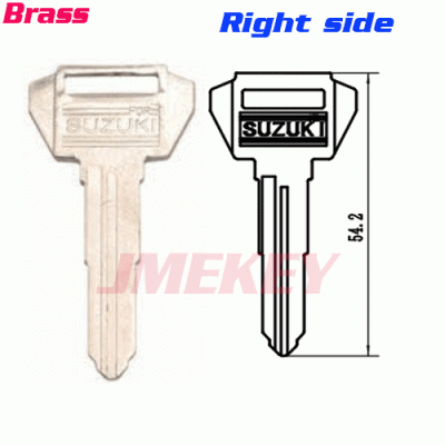 P-341 Replacement brass Car key blanks For suzuki Right side