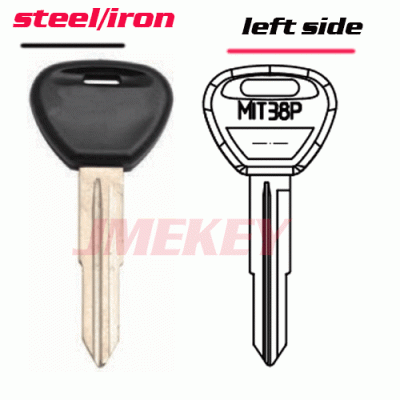 P-125 Replacement iron car key Blanks for mitsubishi LEFT side