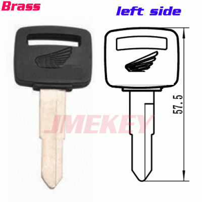 P-378 Replacement BRASS Honda KEY BLANKS LEFT side