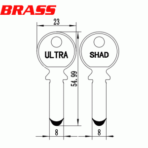 Y-604 Brass House key Blanks UTLA Suppleirs