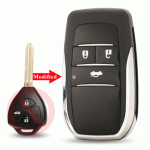 2001-3 New Style 3 Button Flip Key Case For Toyota