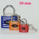 Lock-22D 50MM Plastic Three Colours Padlocks Suppliers