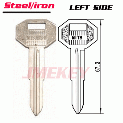 P-148 steel iron Mitsubishi key blanks MIT8R LEFT side Suppy