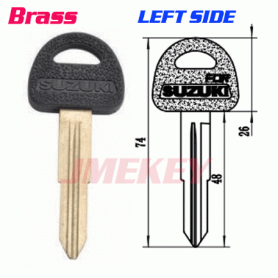 P-302 Replacement Brass key blanks for Suzuki left side