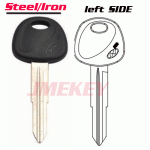 P-184 Replacement steel Car key blanks for Hyundai LEFT SIDE