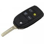 VOL-01 Modified 4 BUTTON REMOTE KEY FLIP KEY FOB CASE FOR VOLVO