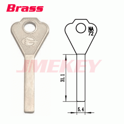 P-586 Brass House key Blanks For Solex Wholesale Suppliers