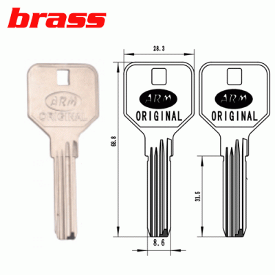 Y-588 Brass House key blanks ARM Suppliers