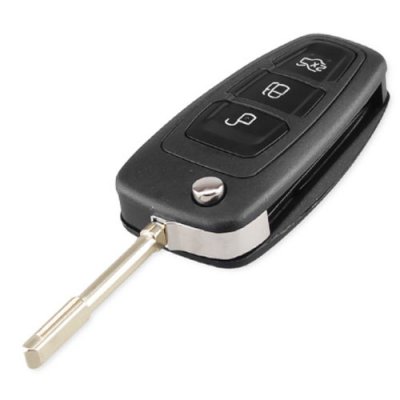 For-02 3 Buttons Flip key Folding car Remote Key Shell for Ford