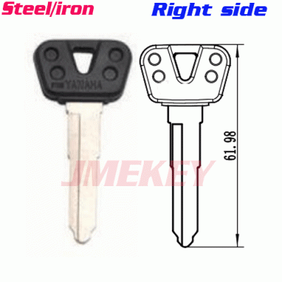 P-428 For steel Iron yahama car Key blanks Right side