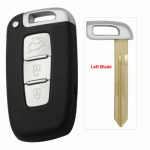 1275A Smart 3 Buttons remote car key shell For Hyundai LEFT