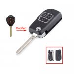 TOY-44 Folding 3 Buttons Remote Car Key Shell For Toyota