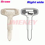 P-529 Brass Car key blansk For Mitsubishi Right SIDE