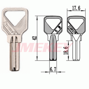 P-540 For U Key Blanks Length 42 MM