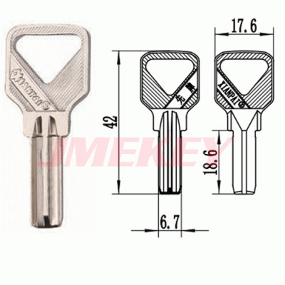 P-540 For U Key Blanks Length 42 MM