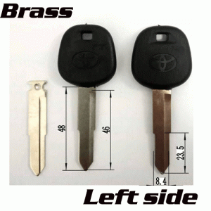 P-459 Brass Car key Blanks For Toyota Left side