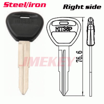 P-137 Replacement IRON MITSUBISHI KEY BLANKS RIGHT side