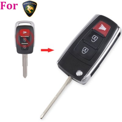 prot-02 For Proton 3 buttons flip remote key shell