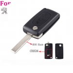 PEu-01A For Peugeot 2 buttons Flip remote key shell