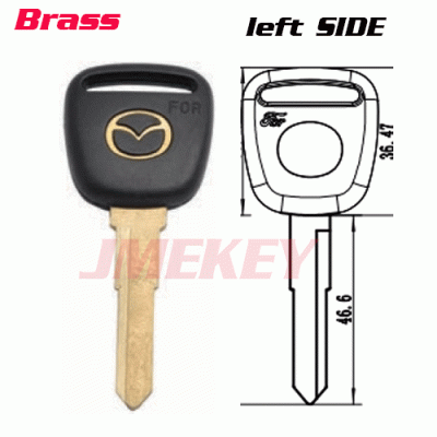 P-173 Replacement Gold logo Car key blanks For mazda left side