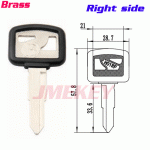 P-388 Replacement Brass Honda KEY BLANKS Right side