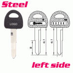 P-464A Steel Iron Car key Blanks for Suzuki Left side