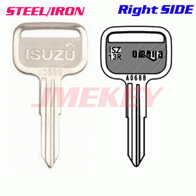 P-523 IRON Car key blansk For Isuzu Right SIDE