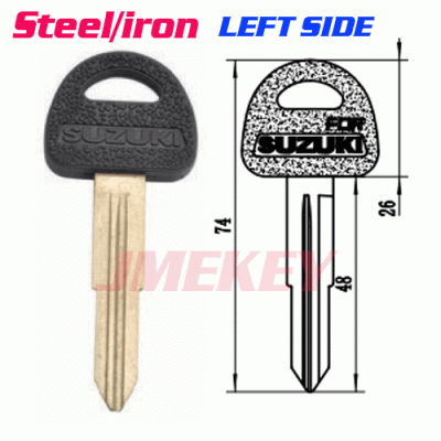 P-301 Replacement iron key blanks for Suzuki left side