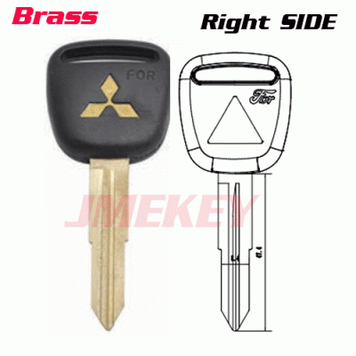 P-156 Gold Logo For Mitsubishi car key blanks right side