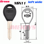 P-104 Replacement Brass key Blanks for Nissan NSN11 Suppliers