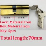 Lock-05 Length 70mm Material Computer iron key lock cylinder