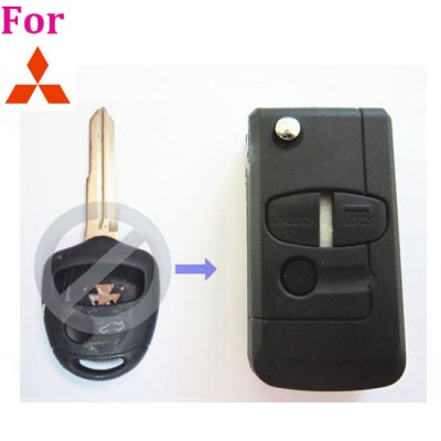 MIT-06 FOR Mitsubishi 3 buttons flip remote key shell