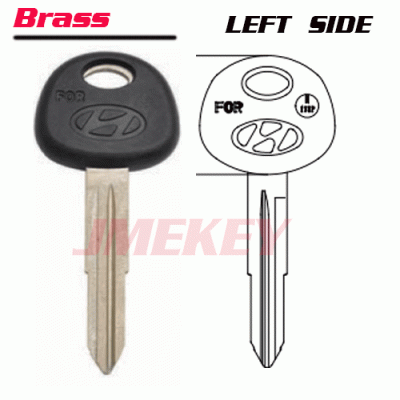 P-181 Replacement Brass Car key blanks for Hyundai left SIDE